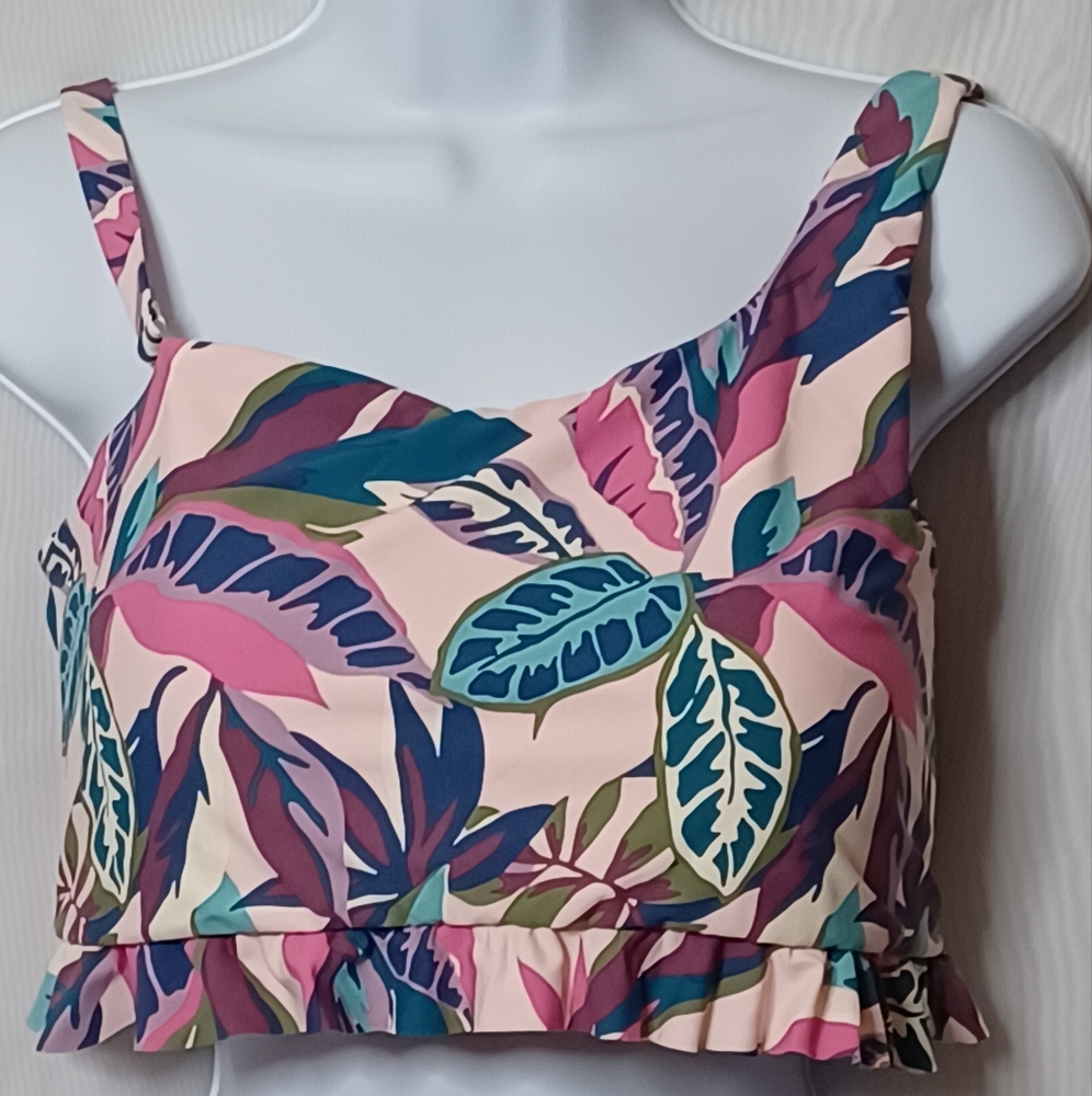 Floral Print Women's Swim Top